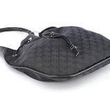 Gucci Black GG Bamboo Shoulder Bag