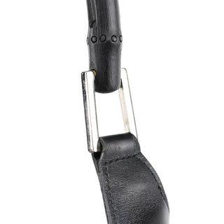Gucci Black GG Bamboo Shoulder Bag