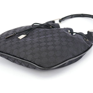 Gucci Black GG Bamboo Shoulder Bag