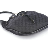 Gucci Black GG Bamboo Shoulder Bag