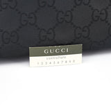 Gucci Borsa a spalla Bamboo in tela GG nera