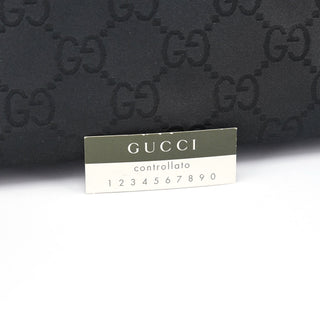 Gucci Black GG Bamboo Shoulder Bag