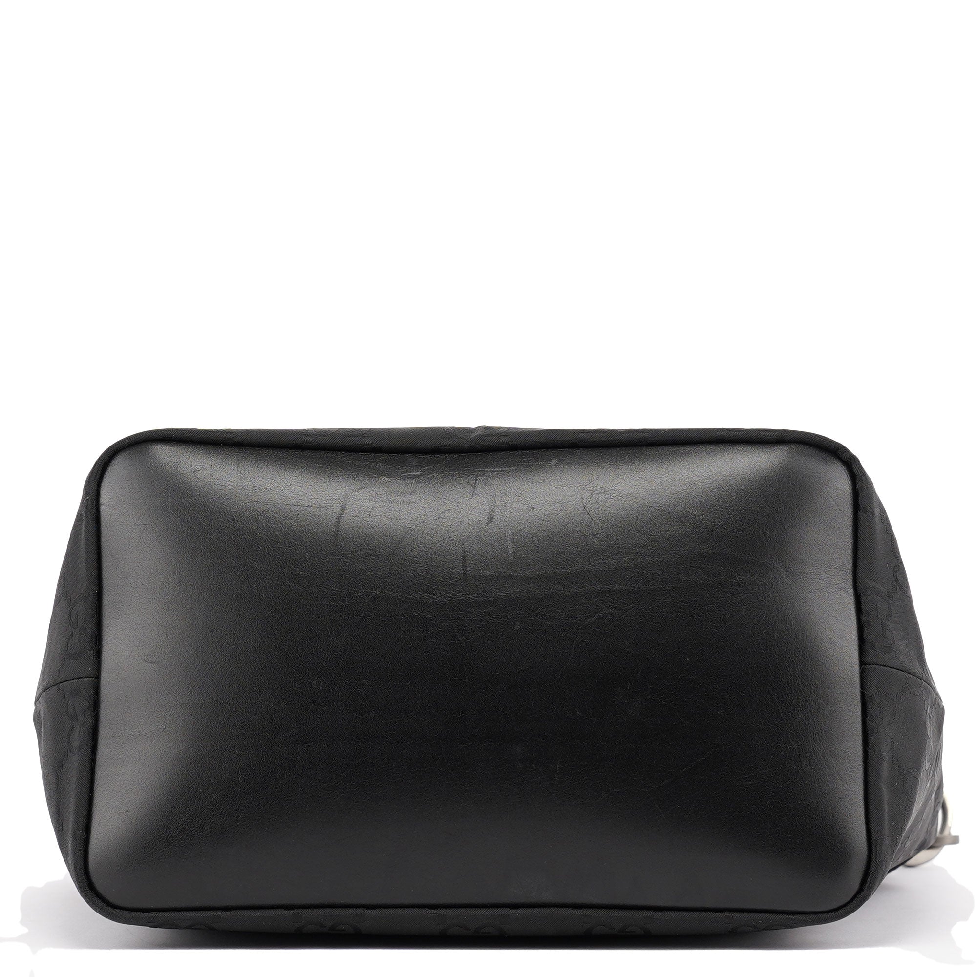 Gucci Borsa a spalla Bamboo in tela GG nera