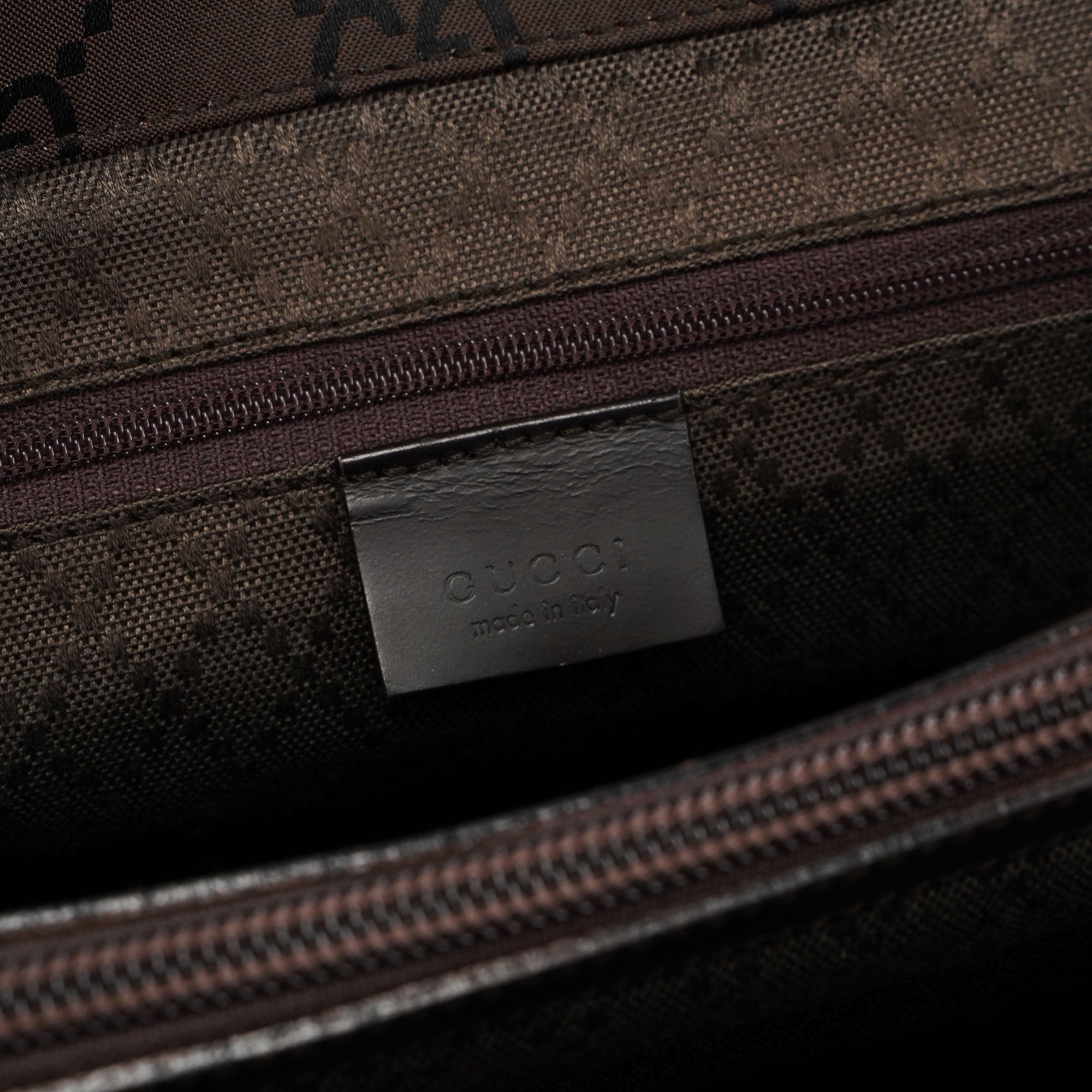 Gucci Sac cabas Bamboo en toile GG noire