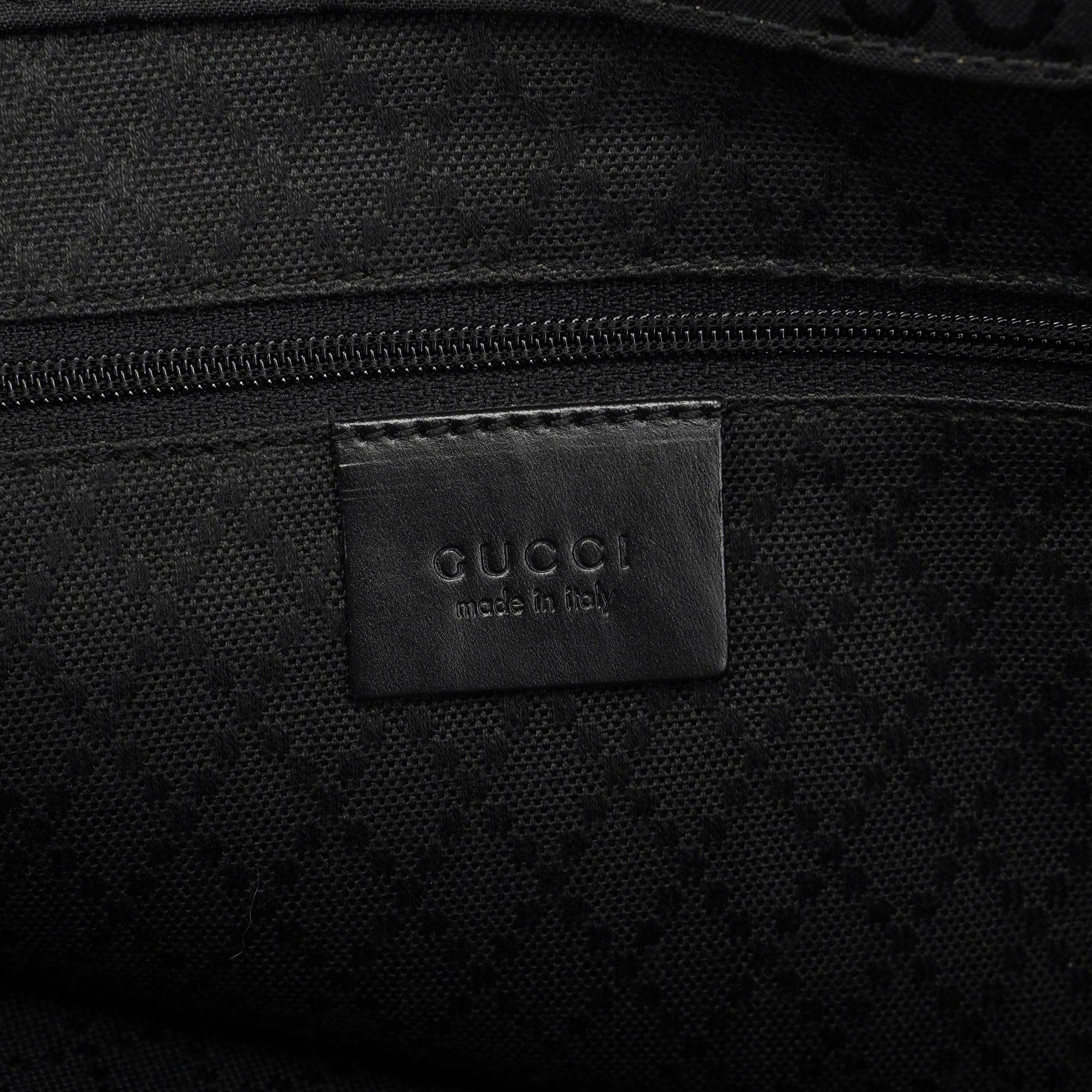 Gucci Black GG Bamboo Tote