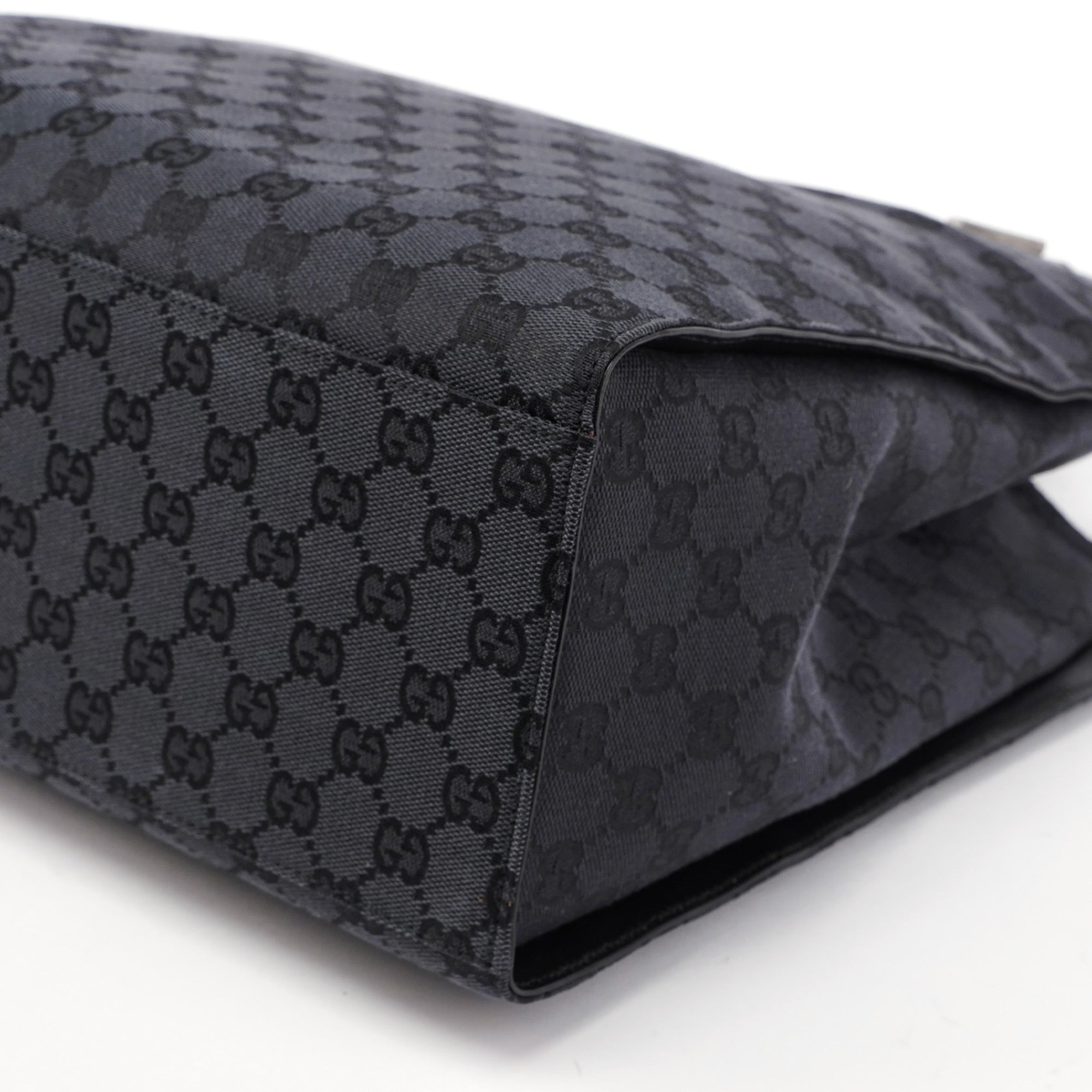 Gucci Sac cabas Bamboo en toile GG noire