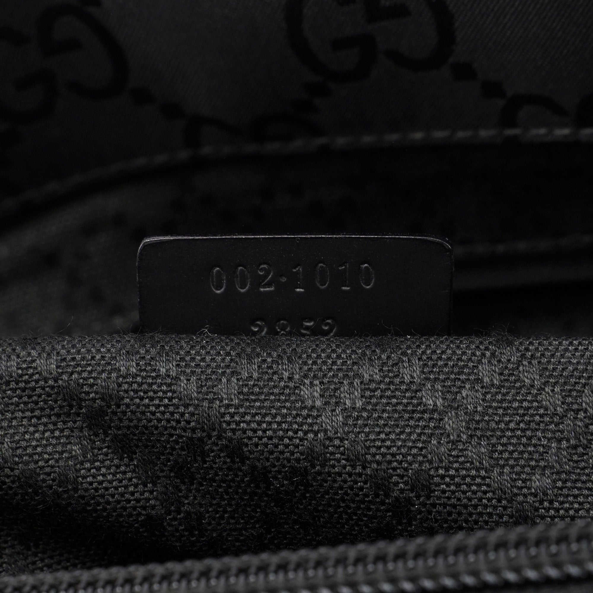 Gucci Sac cabas Bamboo en toile GG noire