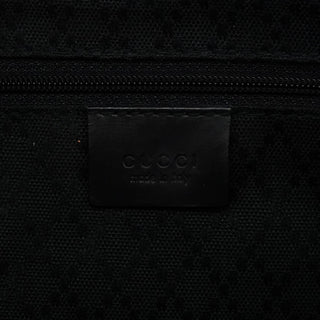 Gucci Black GG Bamboo Tote Bag