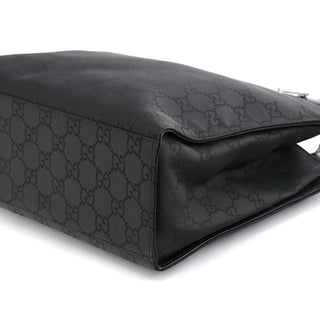 Gucci Black GG Bamboo Tote Bag