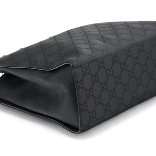 Gucci Black GG Bamboo Tote Bag