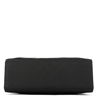 Gucci Black GG Bamboo Tote Bag