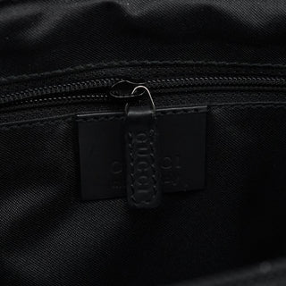 Gucci Black GG Bamboo Tote Bag