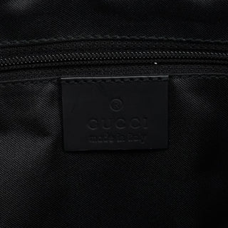 Gucci Black GG Bamboo Tote Bag