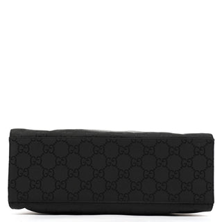 Gucci Black GG Bamboo Tote Bag