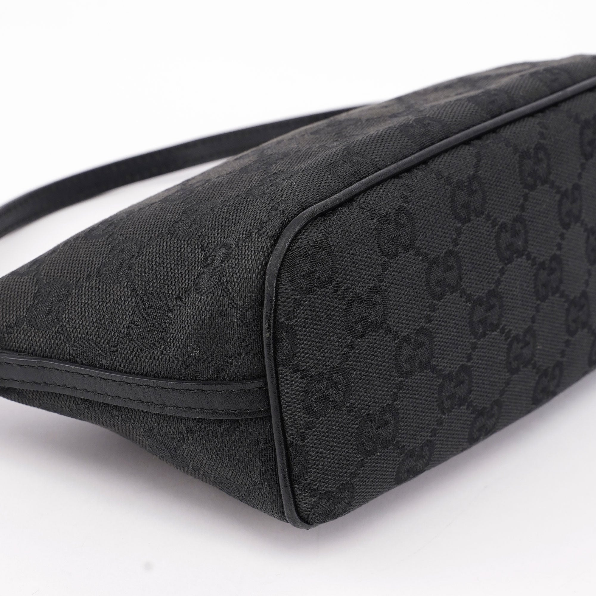 Gucci Black GG Boat Pochette