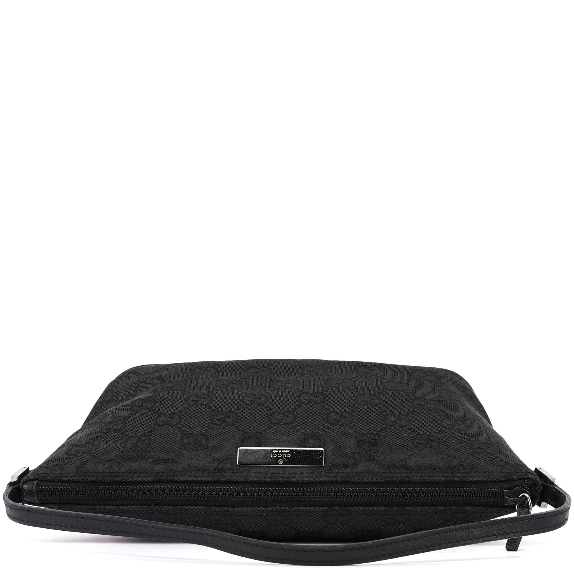 Gucci GG Boat Pochette aus schwarzem GG Canvas