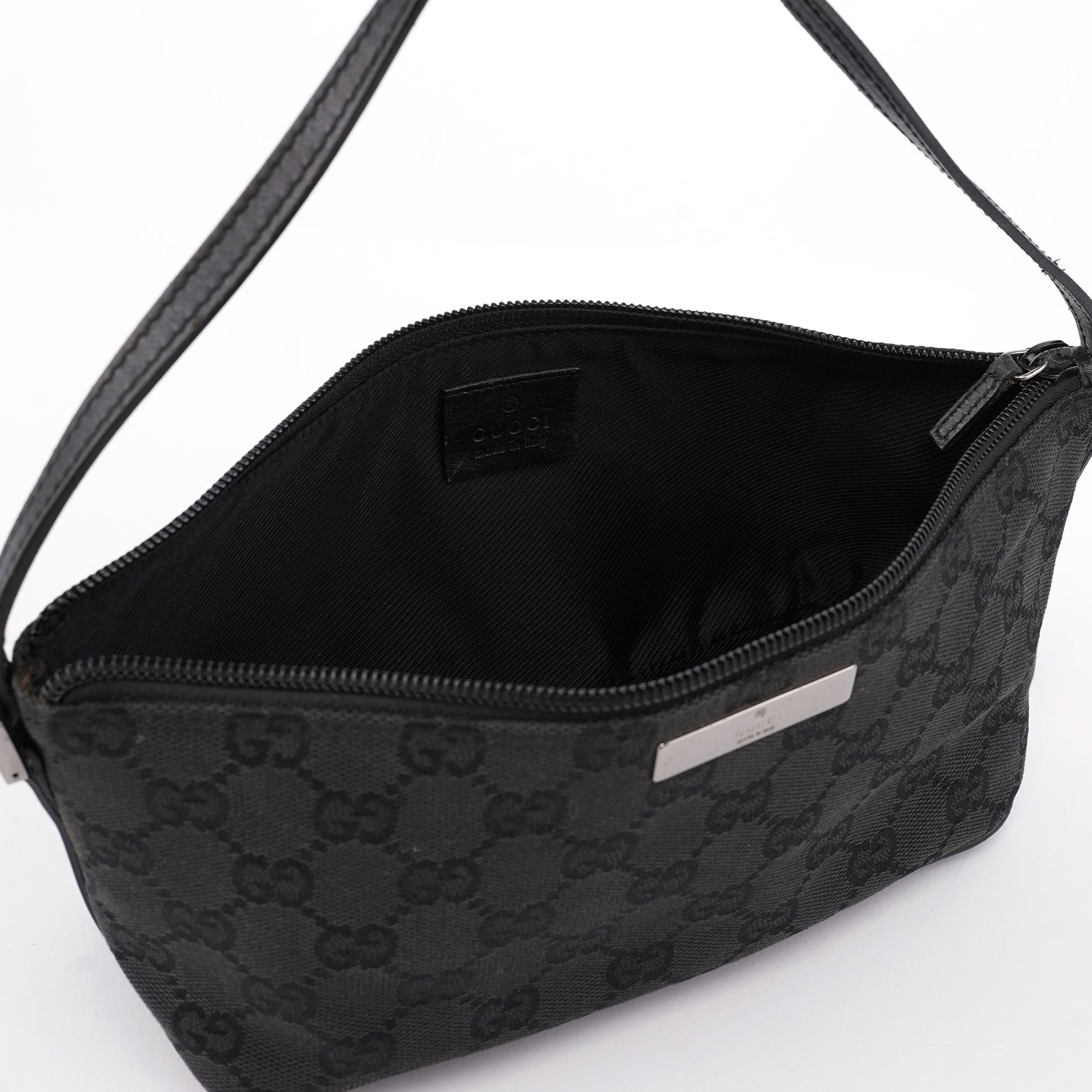 Gucci Black GG Boat Pochette