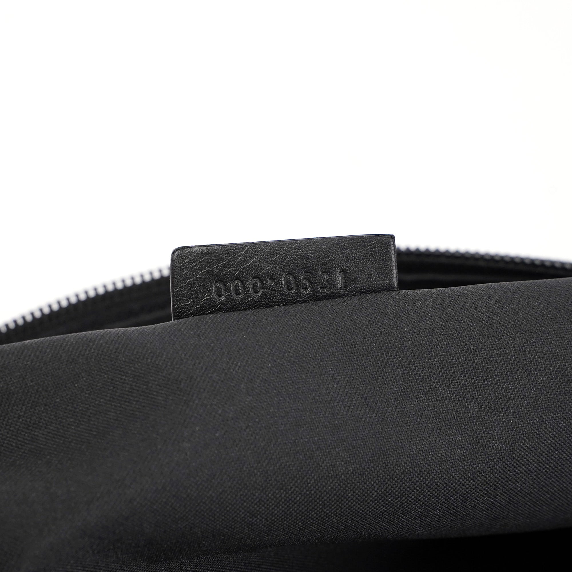 Gucci Bamboo Schultertasche aus schwarzem GG Canvas
