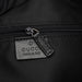 Gucci Black GG Canvas Bamboo Shoulder Bag