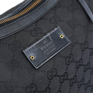 Gucci Black GG Canvas Crossbody Bag