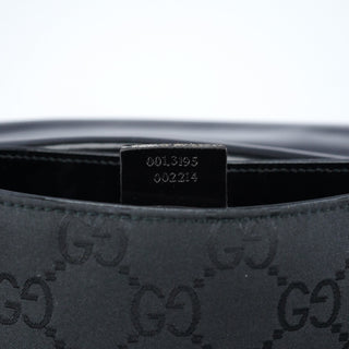 Gucci Black GG Canvas Flap Shoulder Bag