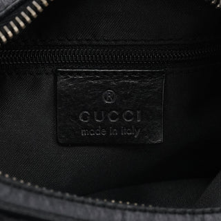 Gucci Black GG Canvas Hobo Shoulder Bag