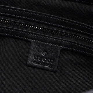 Gucci Black GG Canvas Leather Shoulder