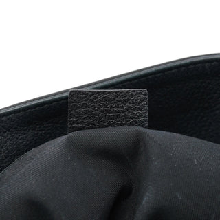 Gucci Black GG Canvas Leather Tote Bag