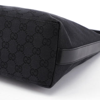 Gucci Black GG Canvas Shoulder Bag