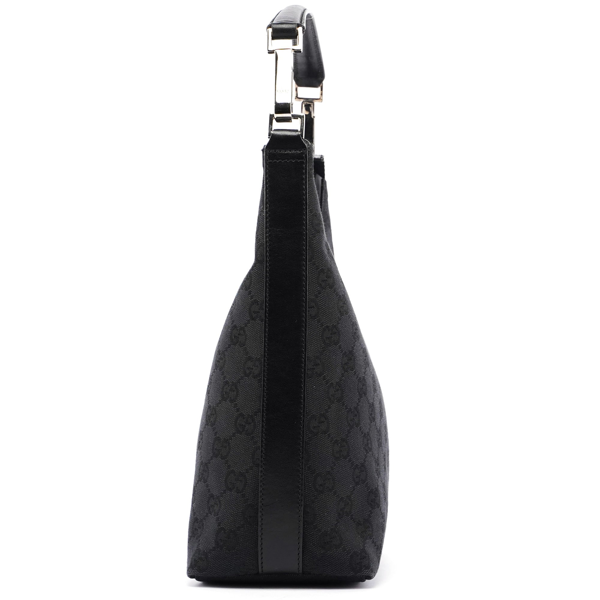 Gucci Schultertasche aus schwarzem GG Canvas