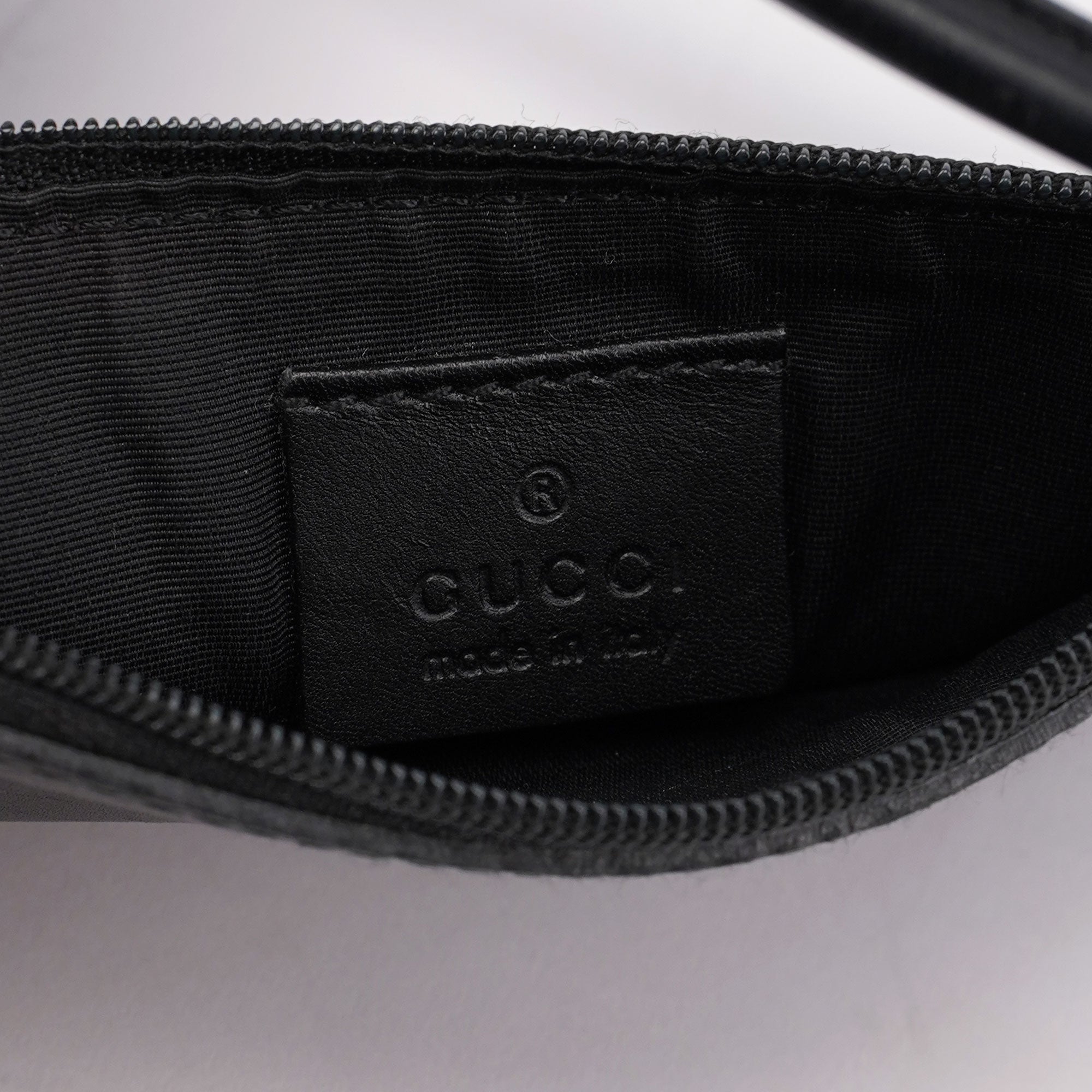 Gucci Black GG Drawstring Bag