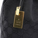 Gucci Black GG Drawstring Shoulder Bag