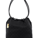 Gucci Black GG Drawstring Shoulder Bag