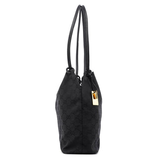 Gucci Black GG Drawstring Shoulder Bag