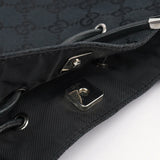 Gucci Black GG Drawstring Tote Bag