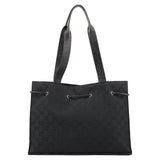 Gucci Black GG Drawstring Tote Bag