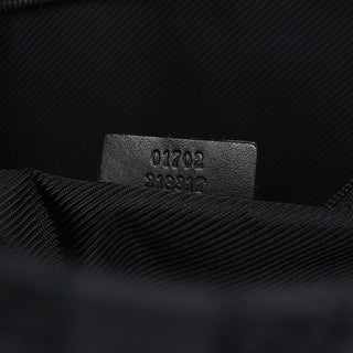 Gucci Black GG Drawstring Tote Bag