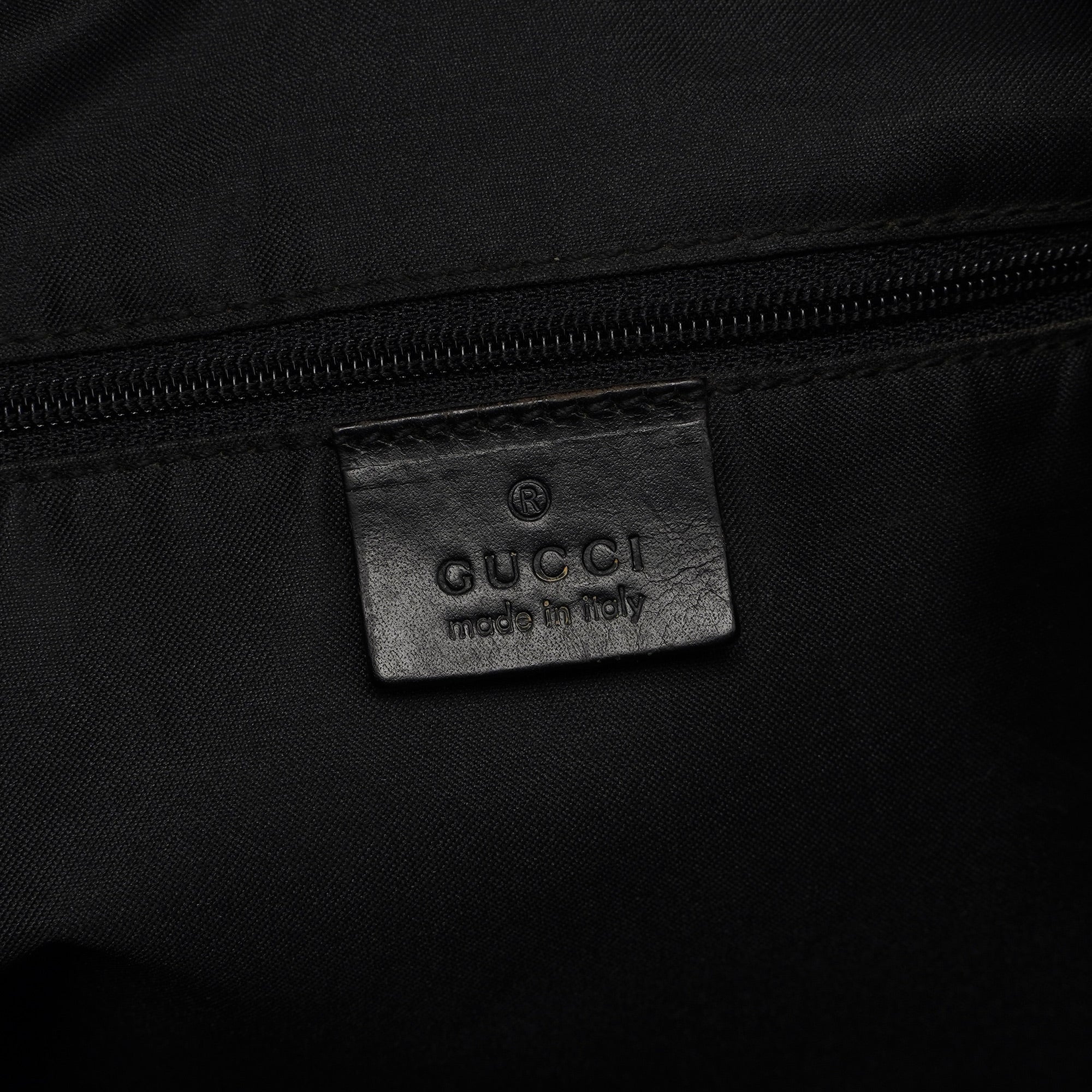 Gucci Black GG Dual Pocket Shoulder Bag