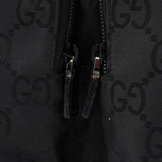 Gucci Black GG Dual Pocket Shoulder Bag