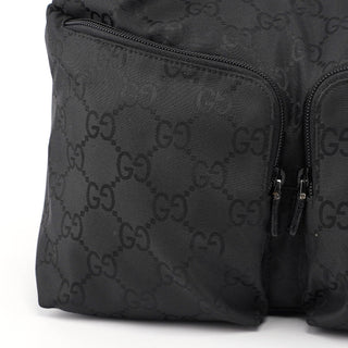 Gucci Black GG Dual Pocket Shoulder Bag