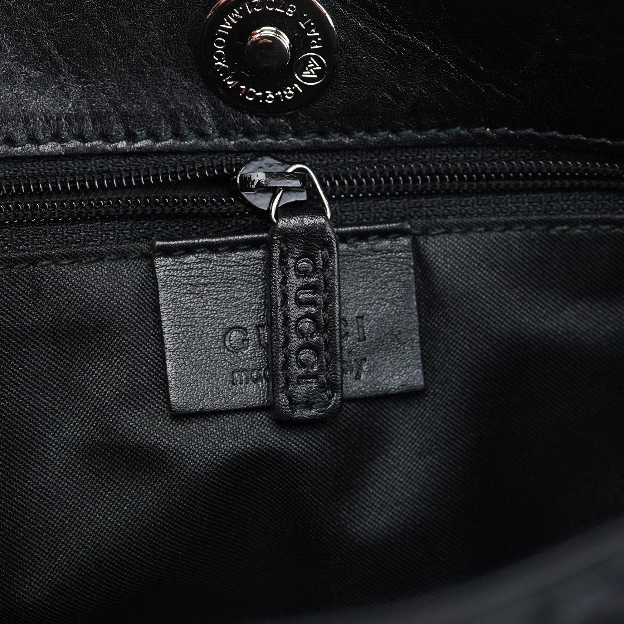 Gucci Black GG Dual Pocket Shoulder Bag