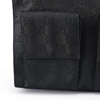 Gucci Black GG Dual Pocket Shoulder Bag