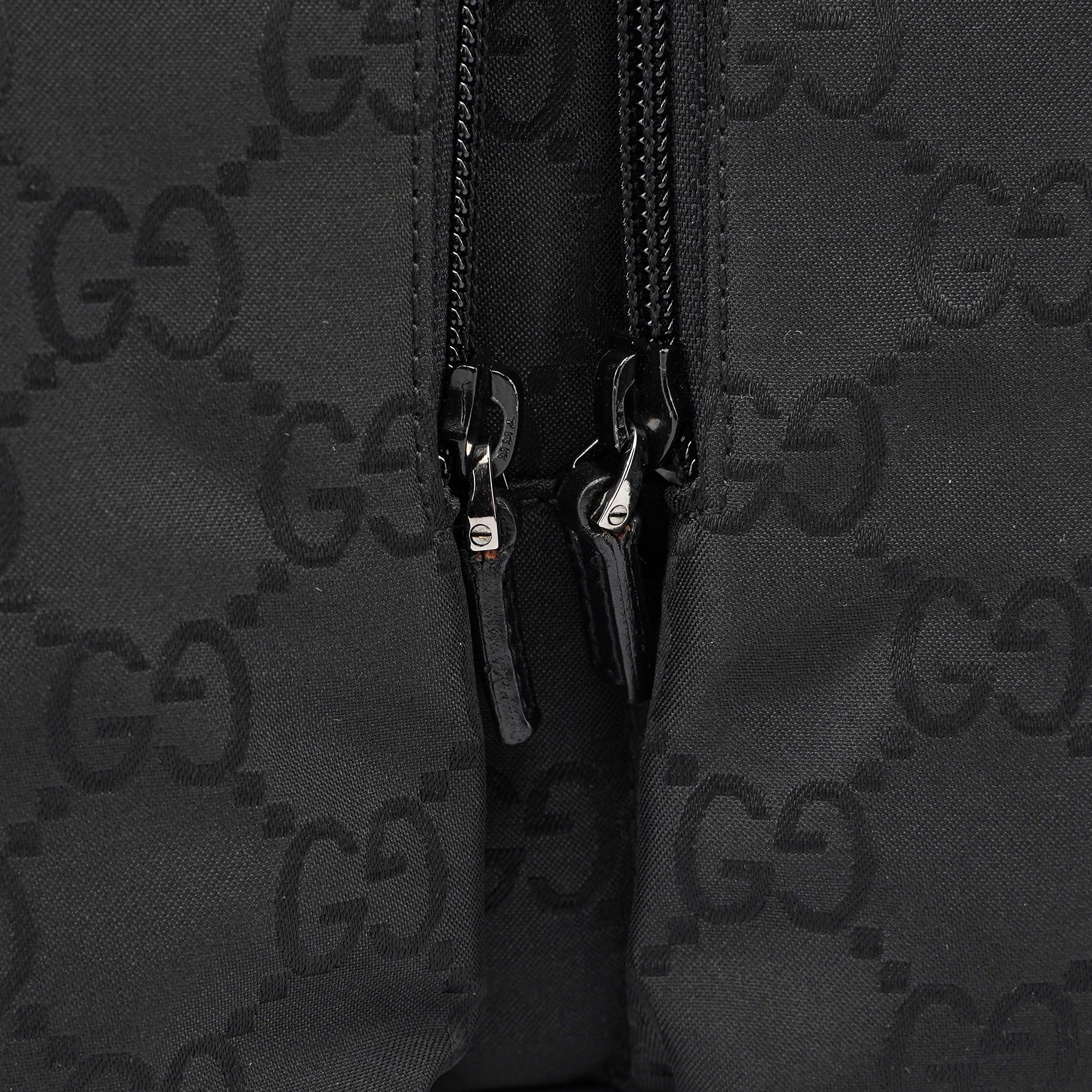 Gucci Black GG Dual Pocket Tote Bag