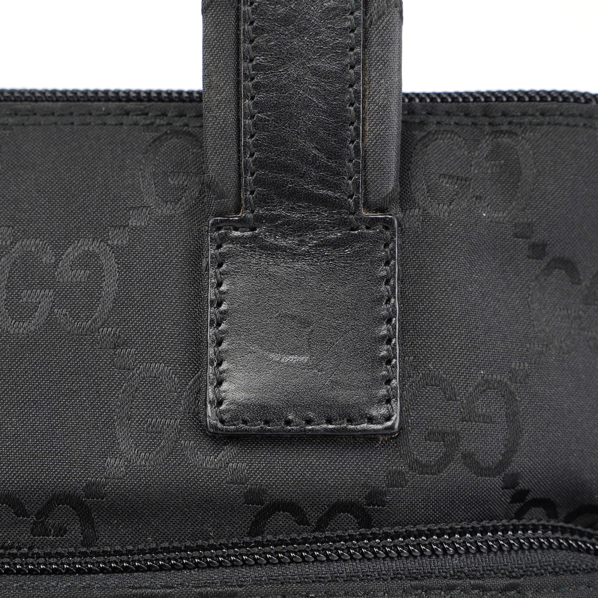 Gucci Black GG Dual Pocket Tote Bag