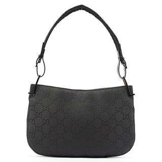 Gucci Black GG Hobo Shoulder Bag