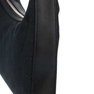 Gucci Black GG Hobo Shoulder Bag