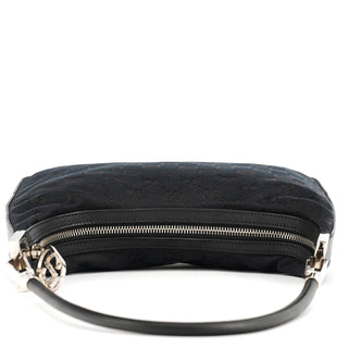Gucci Black GG Hobo Shoulder Bag