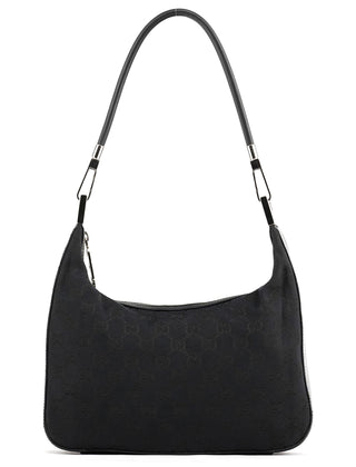 Gucci Black GG Hobo Shoulder Bag