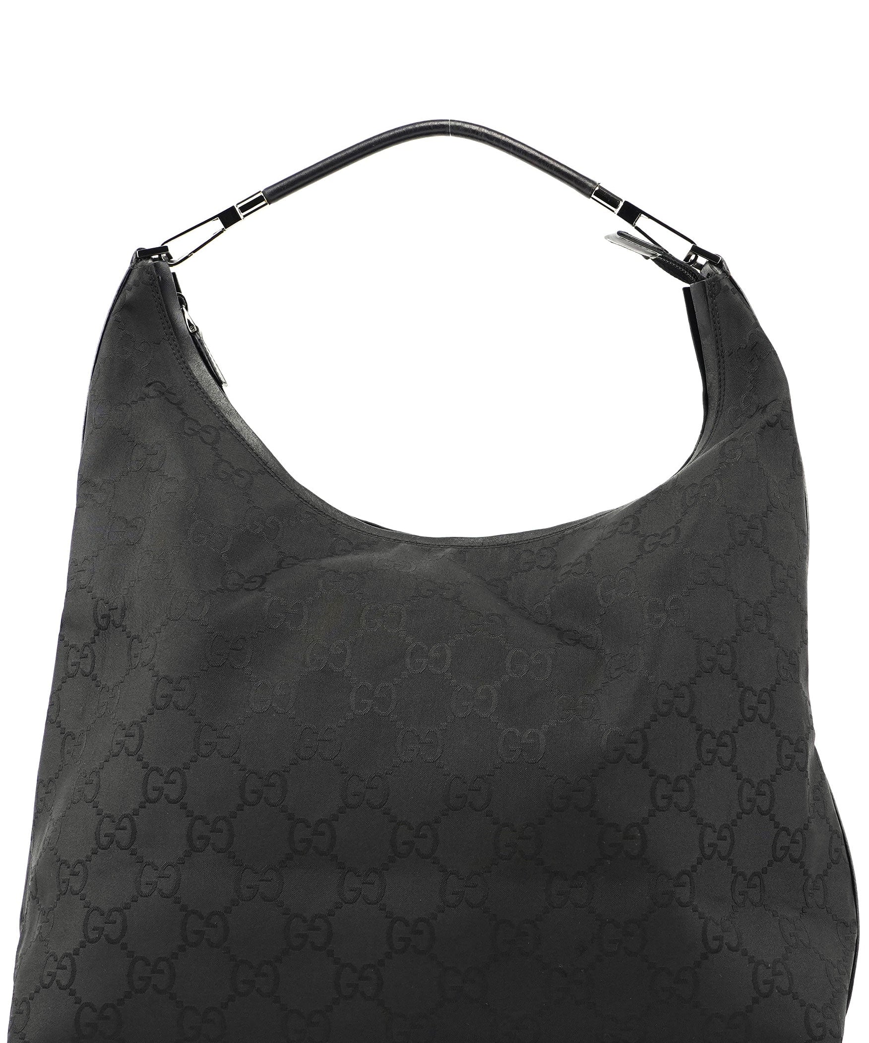 Gucci Black GG Hobo Shoulder Bag