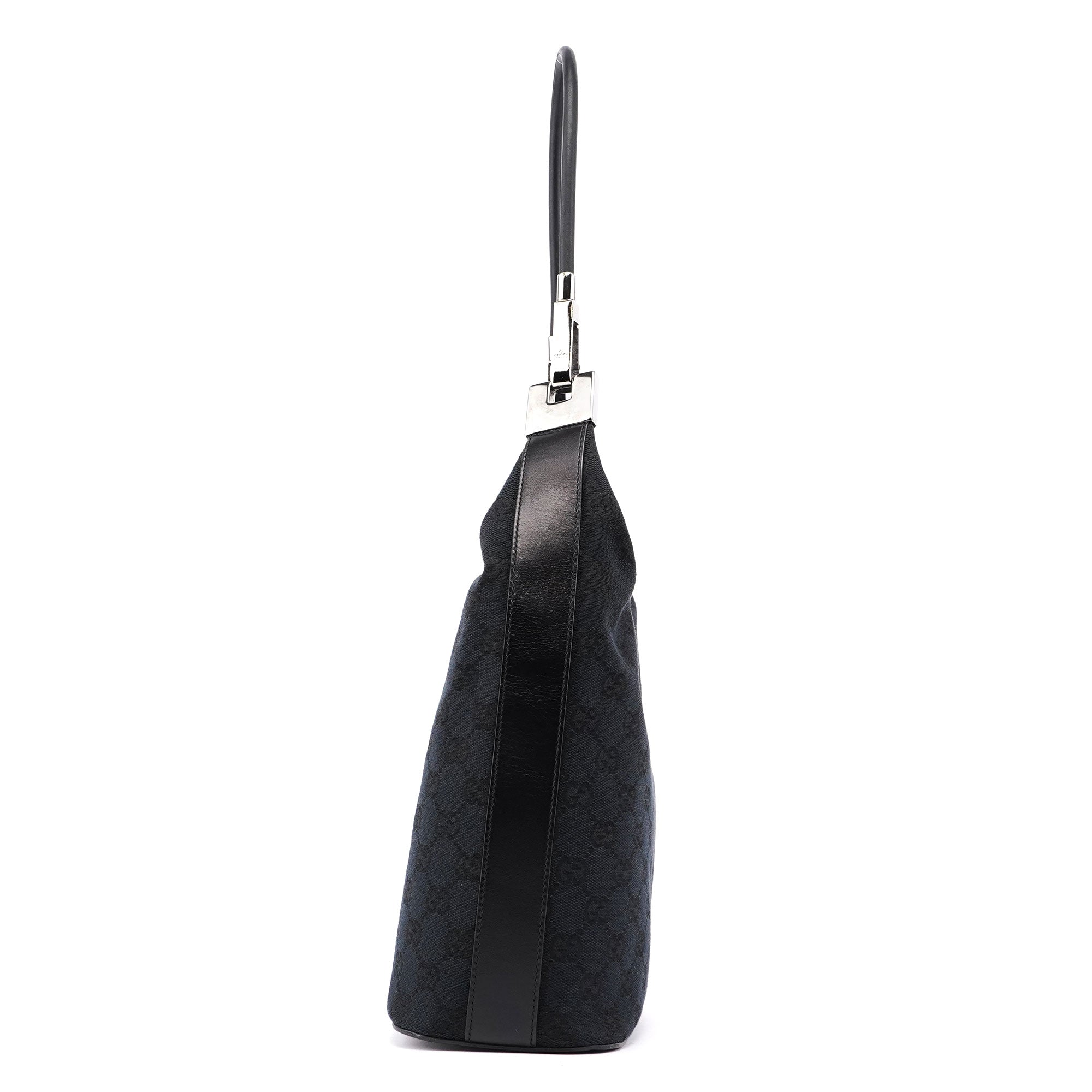 Gucci Black GG Hobo Shoulder Bag